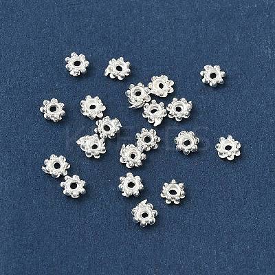 ABS Electroplated Snowflake Plastic Spacer Beads KY-I002-01B-1