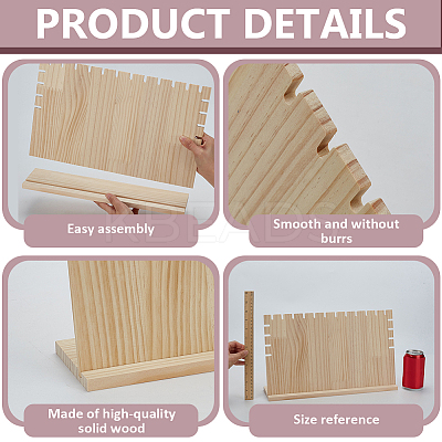 Wood Jewelry Display Stand ODIS-WH0030-177B-1