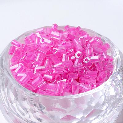 Transparent Two Cut Glass Seed Beads SEED-Q022-2203-1