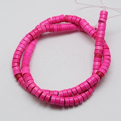 Synthetic Turquoise Beads Strands TURQ-G110-6x3mm-04-1