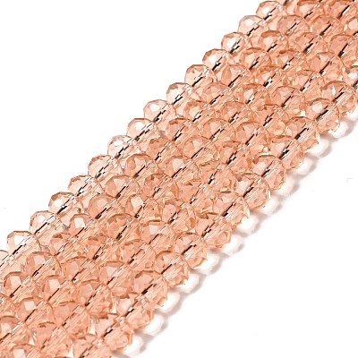 Handmade Imitate Austrian Crystal Faceted Rondelle Glass Beads X-G02YI0N2-1