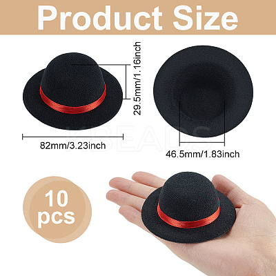 Eva & Cloth Craft Doll Hat DIY-WH0591-087A-1