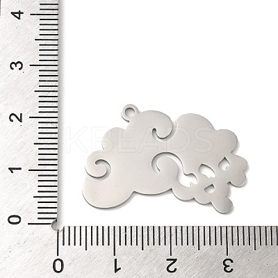 Non-Tarnish 201 Stainless Steel Pendants LS-STAS-B049-22P-1