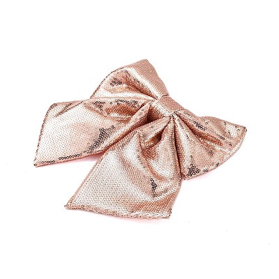 Christmas Plastic Sequin Big Bowknot Pendant Decorations AJEW-S088-04E-1