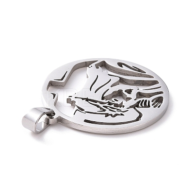 Non-Tarnish 201 Stainless Steel Pendants LS-STAS-G273-06P-1