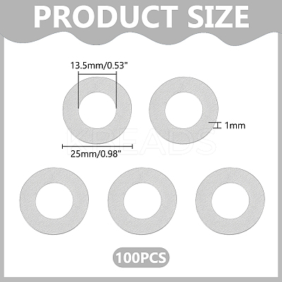 100Pcs Aluminum Linking Rings FIND-WR0001-50-1