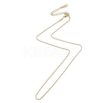 Ion Plating(IP) 304 Stainless Steel Round Snake Chain Necklace for Men Women NJEW-M200-11G-1