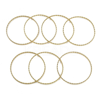 7Pcs Vacuum Plating PVD Vacuum Plating 201 Stainless Steel Bangles Sets BJEW-F476-06G-02-1