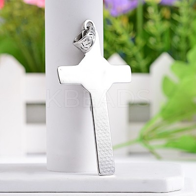 Crucifix Cross 304 Stainless Steel Big Pendants STAS-M206-96AS-1