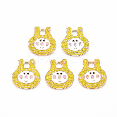 Alloy Enamel Pendants ENAM-N054-67E-NR-1