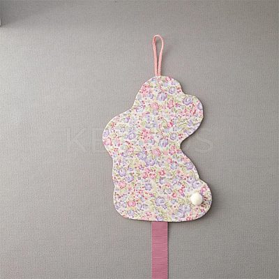 Rabbit Non-woven Fabrics Hairpin Hair Clip Hanging Holder Storage Organizer ODIS-WH0025-129A-1