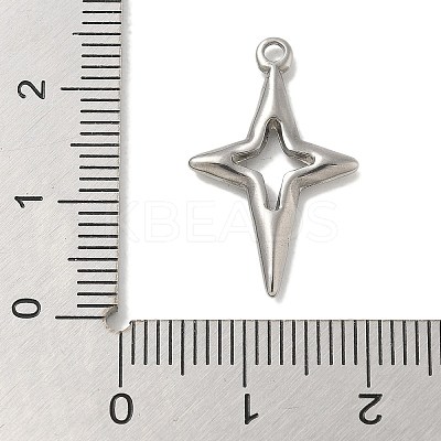 Anti-Tarnish 304 Stainless Steel Pendants STAS-Q334-55P-1