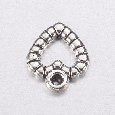 Heart Tibetan Style Alloy Charms LS-AC0324-1