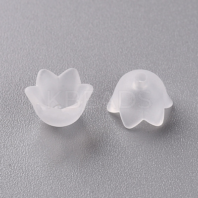 Transparent Acrylic Beads Caps PL543-1-1