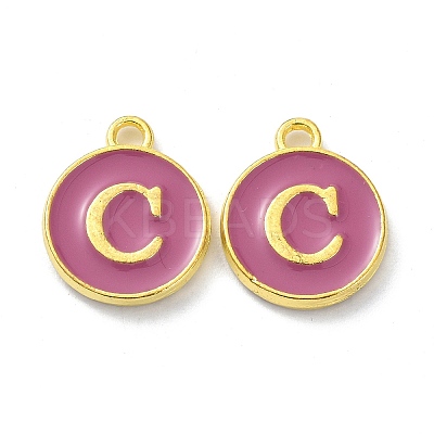 Golden Plated Alloy Enamel Charms ENAM-XCP0001-13C-1