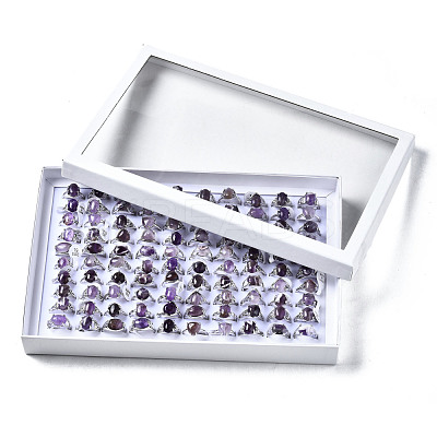 Natural Amethyst Rings G-S217-09-B-1