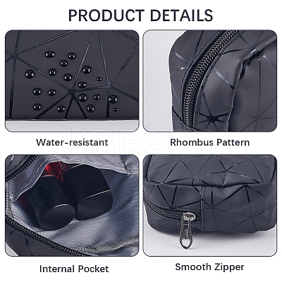 PU Leahther Cosmetic Zipper Bags AJEW-WH20017-49A-1