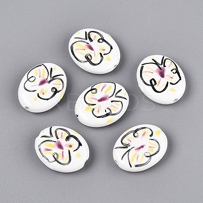 Handmade Porcelain Beads PORC-T134-09-1
