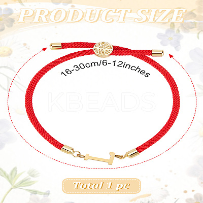 1Pc Adjustable Nylon Cord Slider Bracelets for Women BJEW-LP0001-32L-02-1