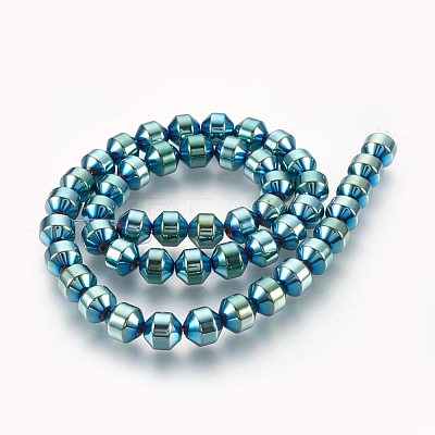 Electroplated Non-magnetic Synthetic Hematite Bead Strand G-E498-12B-02-1