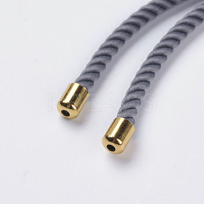 Nylon Twisted Cord Bracelet Making X-MAK-F018-07G-RS-1