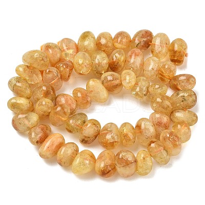 Heated Natural Citrine Beads Strands LS-G-RM250109-B2-1