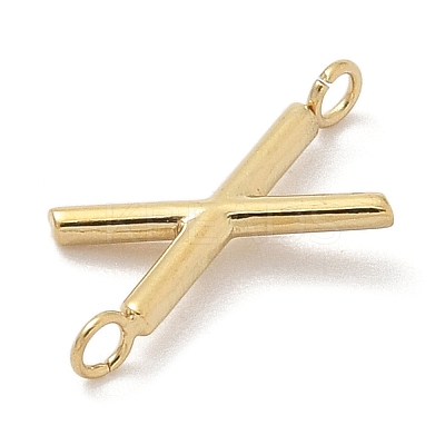 304 Stainless Steel Letter Connector Charms LS-STAS-M108-01G-24-1