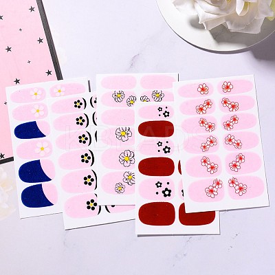 Flower Series Full Cover Nail Decal Stickers MRMJ-T109-WSZ-M1-1
