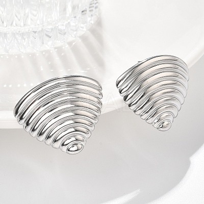 304 Stainless Steel Studs Earrings for Women EJEW-K306-22P-1