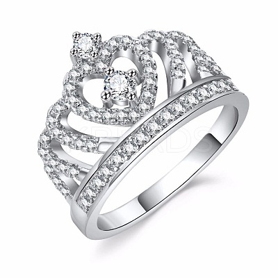 Fashionable Alloy Rhinestone Finger Rings FS-WG5016E-03-1