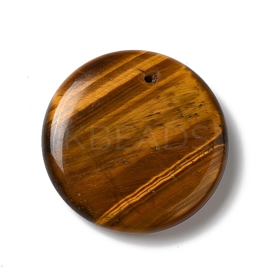 Natural Tiger Eye Pendants G-C028-03A-1
