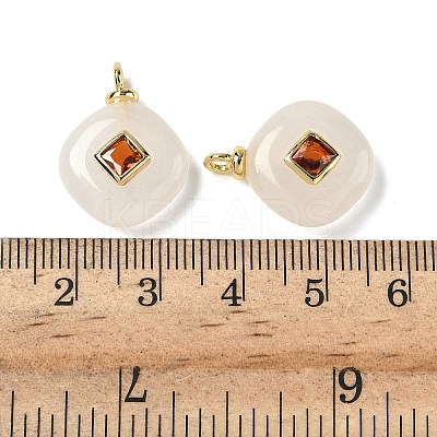 Natural White Jade Pendants G-H328-06G-C11-1