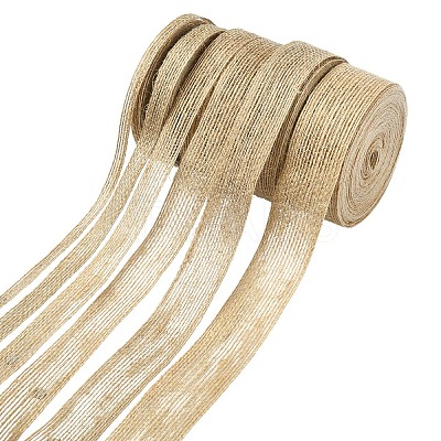 6Rolls 6 Styles Braided Burlap Ribbon OCOR-YW0001-22-1