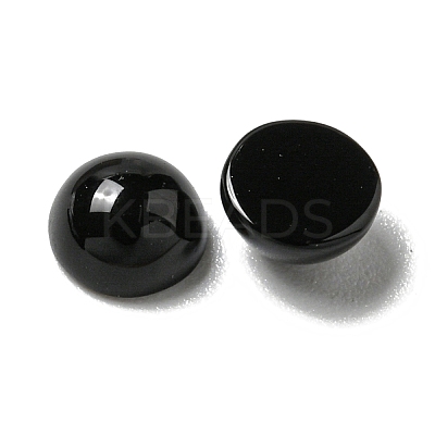Natural Black Stone Cabochons G-Q173-01B-17-1
