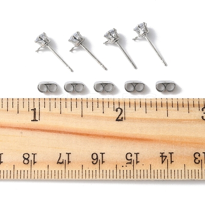 16Pcs Brass Stud Earring Findings KK-FS0001-56P-1