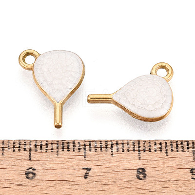 304 Stainless Steel Enamel Pendants STAS-N124-13G-1