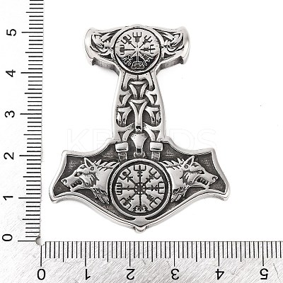 316 Surgical Stainless Steel Pendants STAS-Z073-02AS-04-1