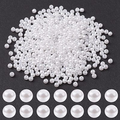 ABS Plastic Imitation Pearl Beads KY-KY0001-51-1