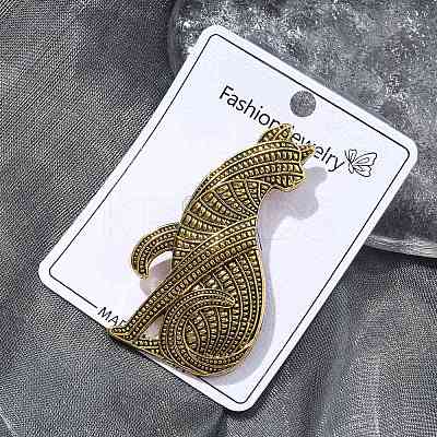 Persian Cat Alloy Brooches JEWB-Q004-03AG-1
