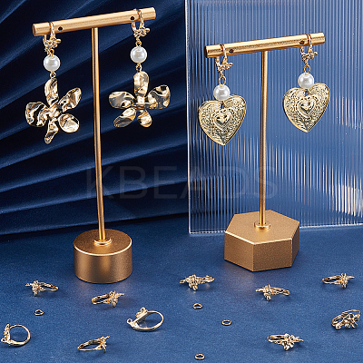 20Pcs Brass Leverback Earring Findings FIND-BBC0003-19G-1