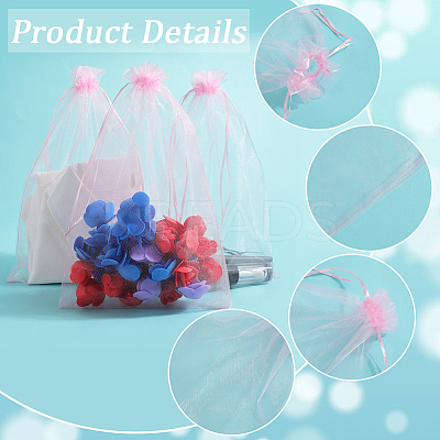 30pcs Large Organza Pouches Portable Shoes Bag Travel Storage Drawstring Bags OP-SP0001-03A-03-1