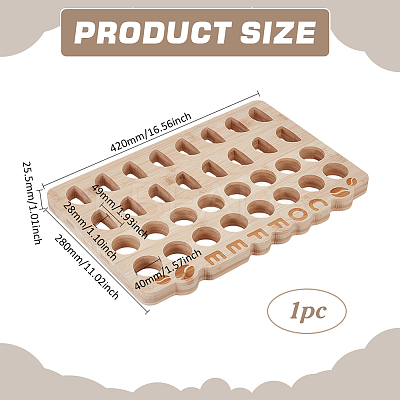 Wooden Cup Coffee Pod Holders ODIS-WH0030-153-1