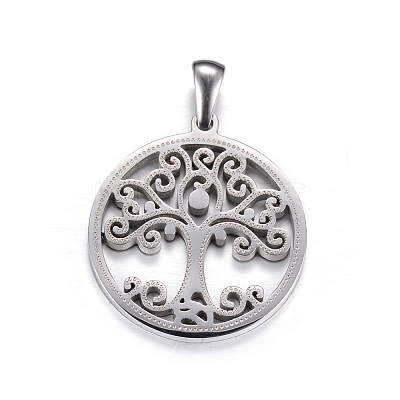 Non-Tarnish 304 Stainless Steel Pendants LS-STAS-P063-07P-1