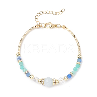 4Pcs Natural Mixed Gemstone Beaded Bracelets for Women BJEW-JB12557-1