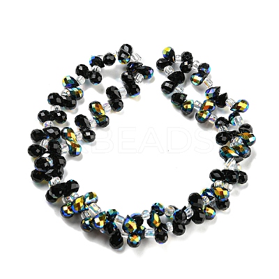Electroplate Transparent Glass Beads Strands EGLA-P052-01A-AB04-1
