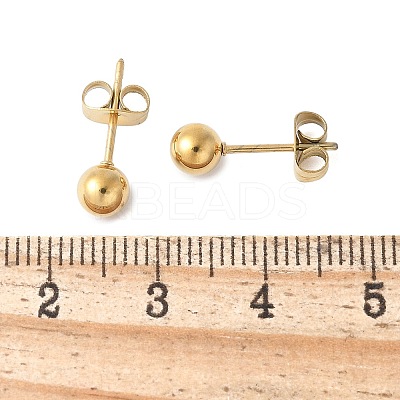 304 Stainless Steel Stud Earrings for Women LS-EJEW-E603-06A-G-1
