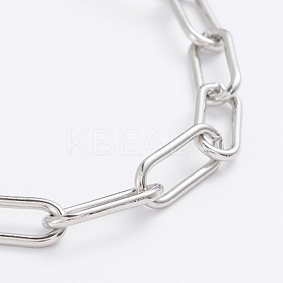 Tarnish Resistant 304 Stainless Steel Paperclip Chains LS-STAS-I146-01P-1