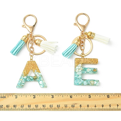 Transparent Epoxy Resin Pendant Keychains KEYC-FS00022-17-1