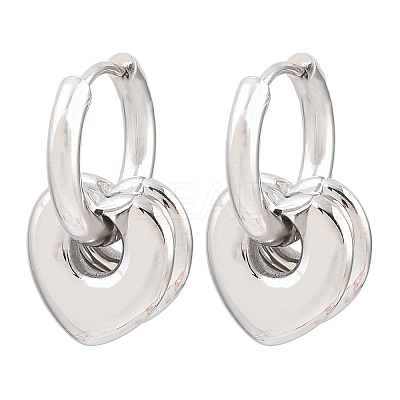 304 Stainless Steel Huggie Hoop Earrings for Women EJEW-F420-01P-1