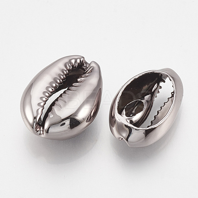 UV Plated Cowrie Shell Beads SHEL-S269-80A-1